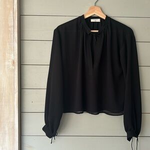 BABATON black tie blouse